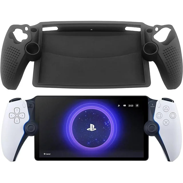 Qoosea Playstation Portal Silicone Cover Case with Shock Absorbtion, for PlayStation Portal, Black