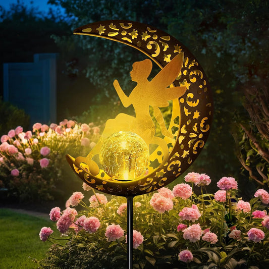 Qoosea Outdoor Solar Garden Lights Solar Garden Lights Color Changing for Wedding Christmas Lawn Backyard