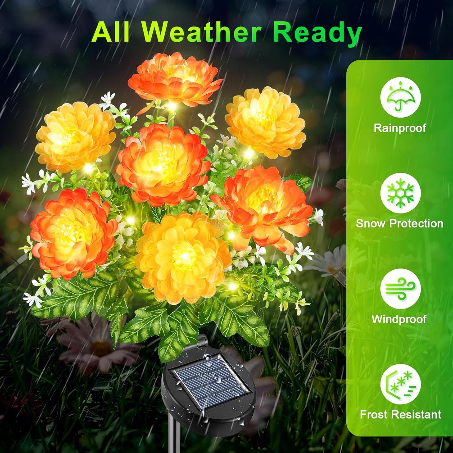 Qoosea Outdoor Solar Garden Lights Solar Garden Lights