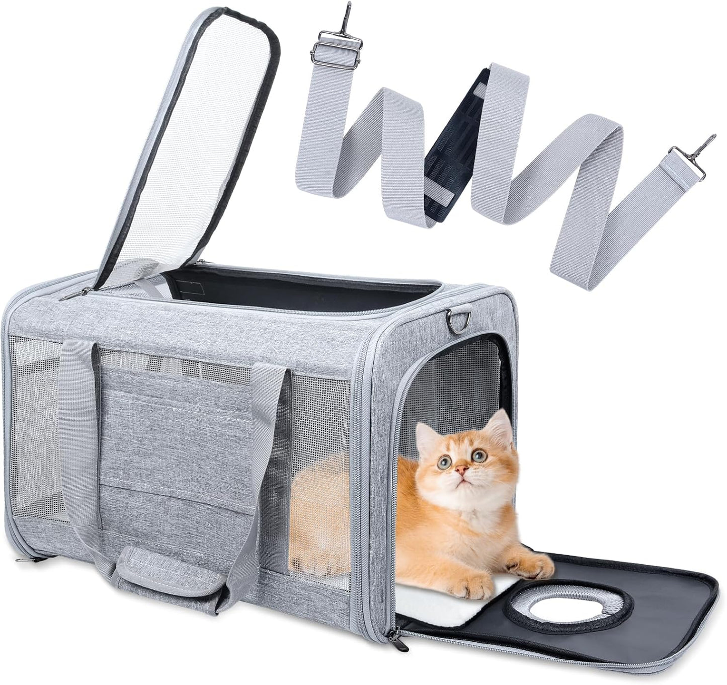 Qoosea Pet Carrier, Suitable for Small Medium Cat Dog Puppy Pet Carrier