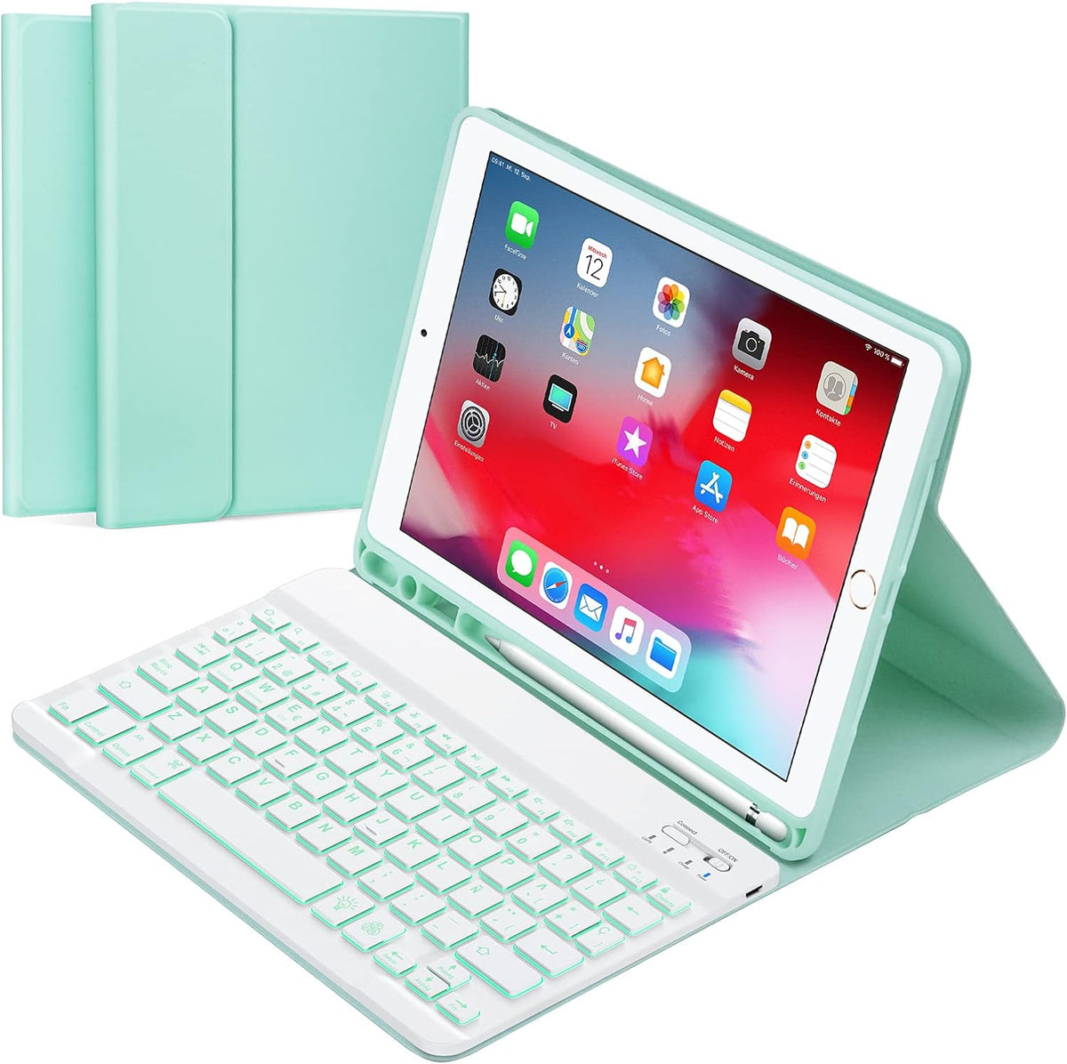 Spanish Keyboard Case for iPad 10.2" 9th 2021/ 8th Gen / 2020/7th Gen 2019/ iPad Pro 10.5/iPad Air 3