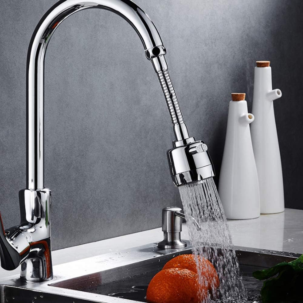 360 °Swivel Sink Faucet Extended Bubbler Tap Aerator Water Saving (Long)