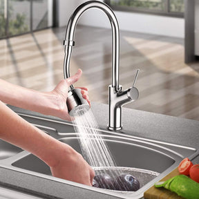 360 °Swivel Sink Faucet Extended Bubbler Tap Aerator Water Saving (Long)