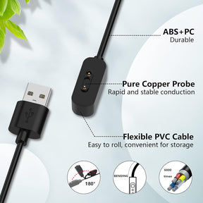 Charging Cable Magnetic Charger for Xplora X5/X4/X5 Play, IP68 Waterproof [2 Pieces]