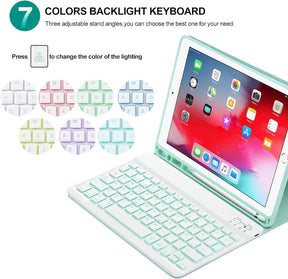 Spanish Keyboard Case for iPad 10.2" 9th 2021/ 8th Gen / 2020/7th Gen 2019/ iPad Pro 10.5/iPad Air 3