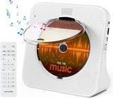 CD Player Bluetooth Desktop with 4000mAh Battery White