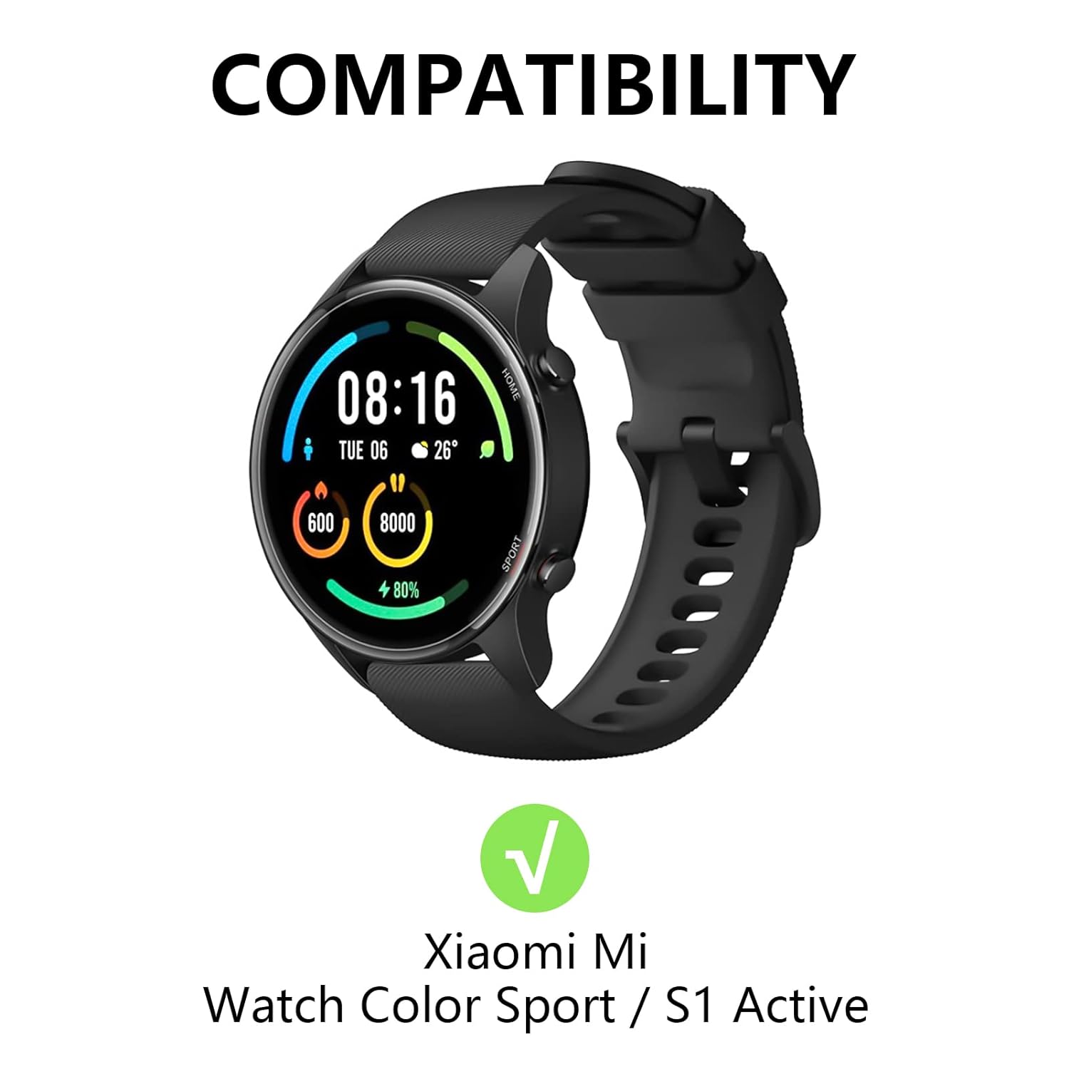 2 Pcs USB Charging Cable compatible with Xiaomi Mi Watch Color Sport / S1 Active