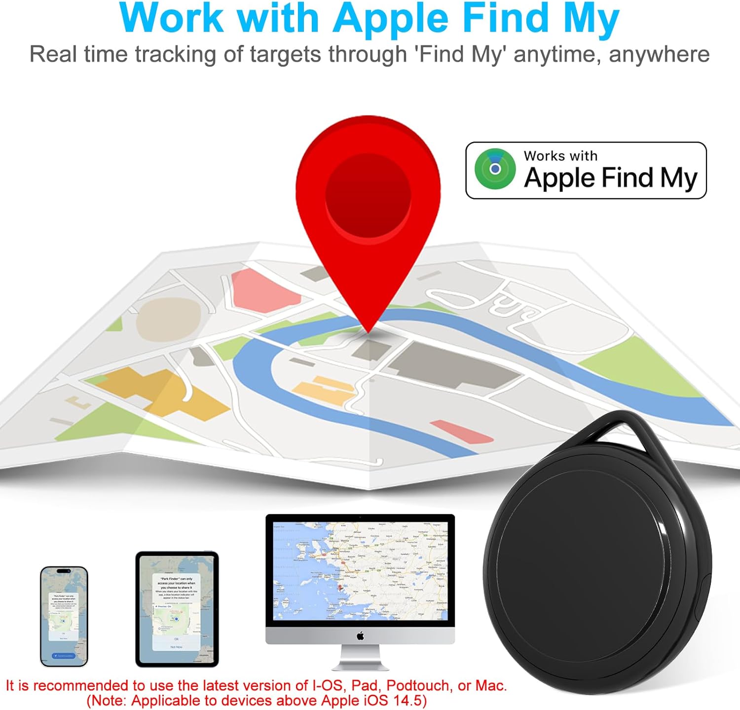 Key Finder Item Finder Intelligent for iOS Black