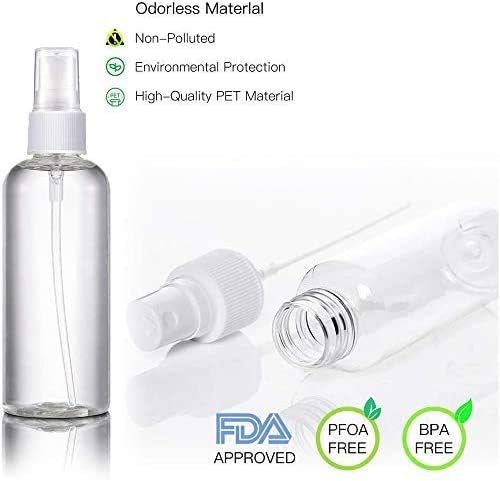 12 x 30 ml Empty Spray Bottle Atomiser with 2 x Funnels and 1 x Label