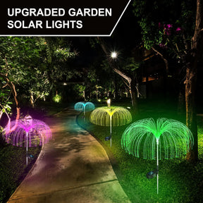 Solar Jellyfish Garden Lights Outdoor 4 Pack 7 Color Changing