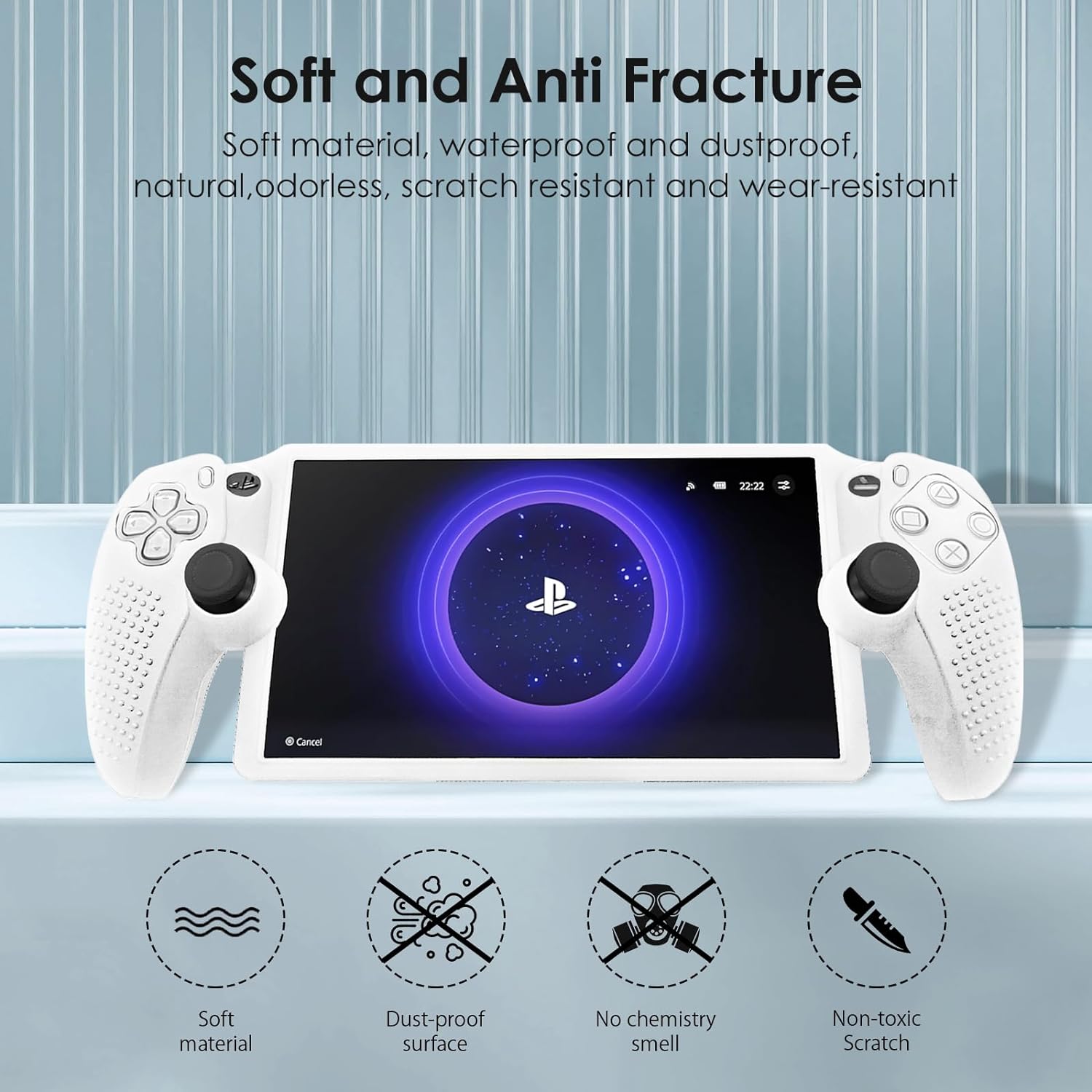 Qoosea for Sony Playstation Portal Case - White