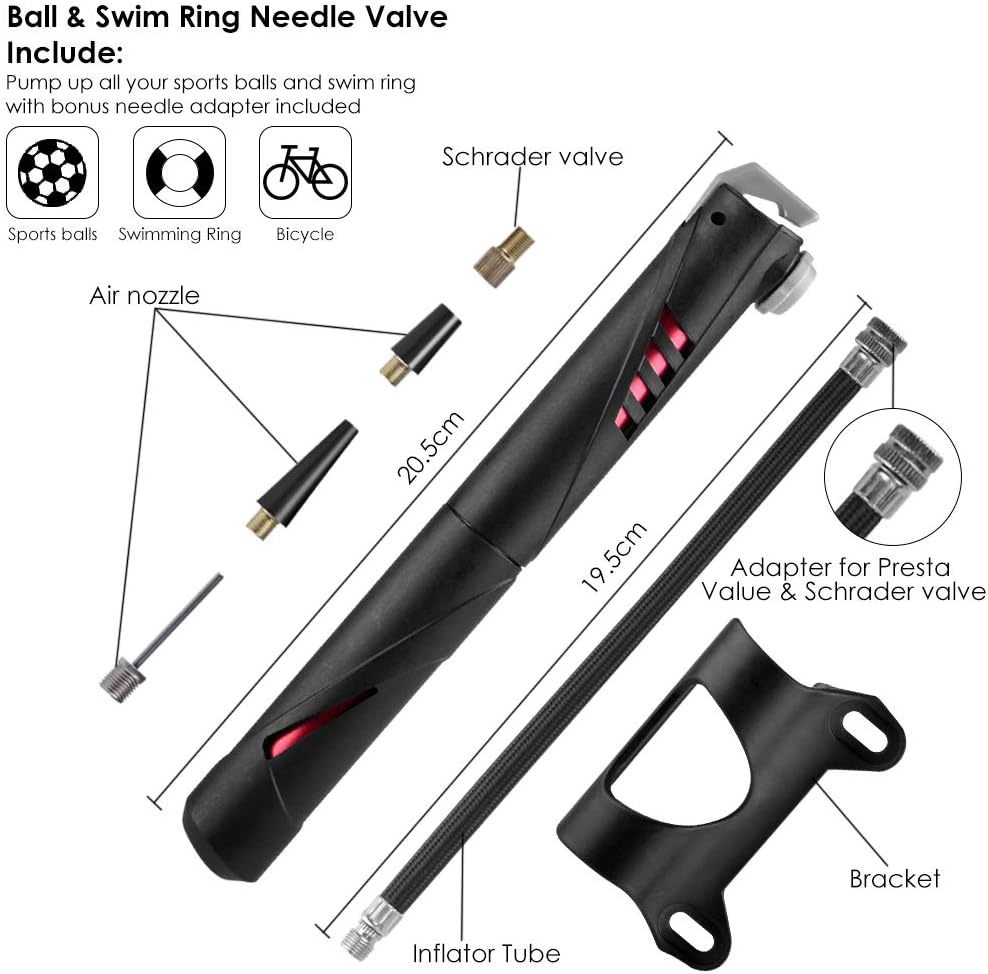 Bicycle Repair Tool Set with 120 PSI Mini Pump for Home Outdoor