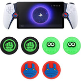 Qoosea 6Pcs Thumb Grip Caps, Wireless Controllers Game Remote Joystick Cap, Fantastic Non-Slip Silicone Handle Protection Cover for PlayStation Portal