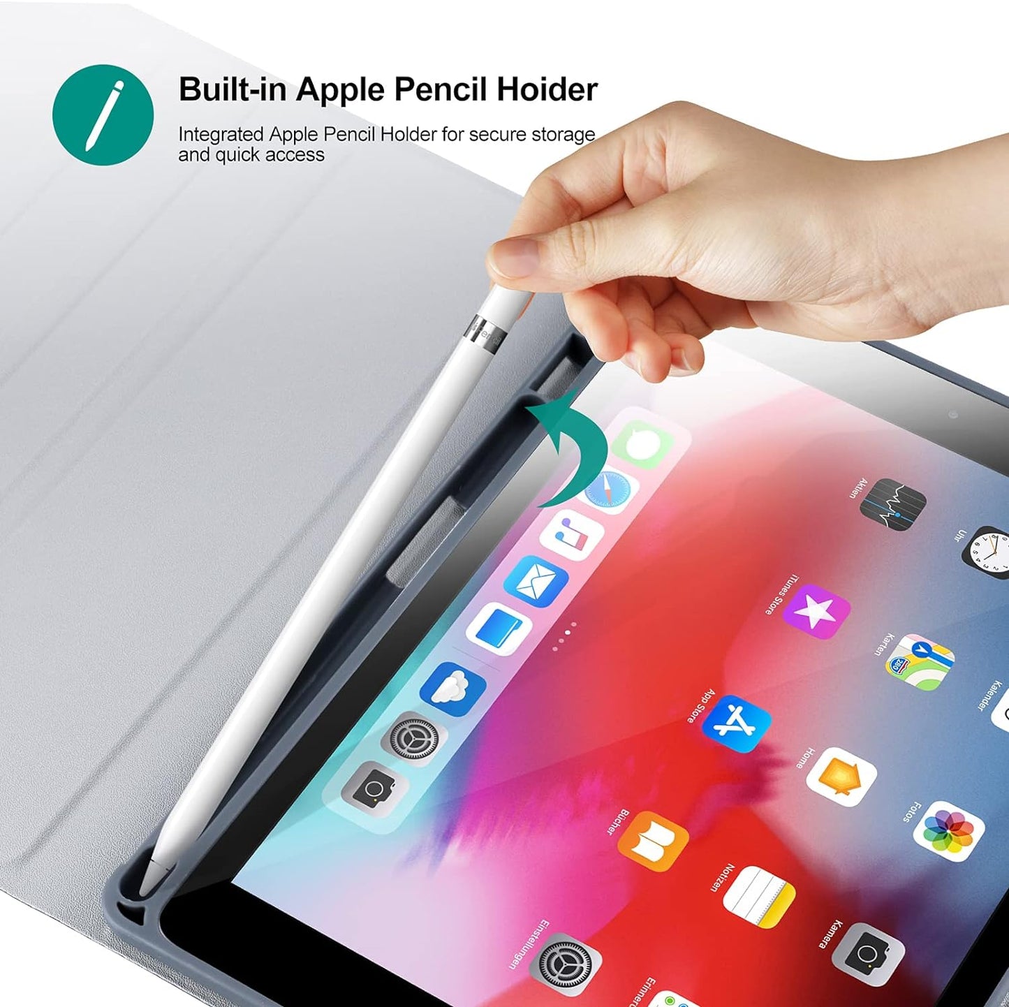 Spanish Keyboard Case for iPad 10.2" 9th Gen 2021/8th Gen 2020/7th Gen 2019/ iPad Pro 10.5/iPad Air 3