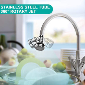 360 °Swivel Sink Faucet Extended Bubbler, Tap Aerator 3 Mode Adjustbale