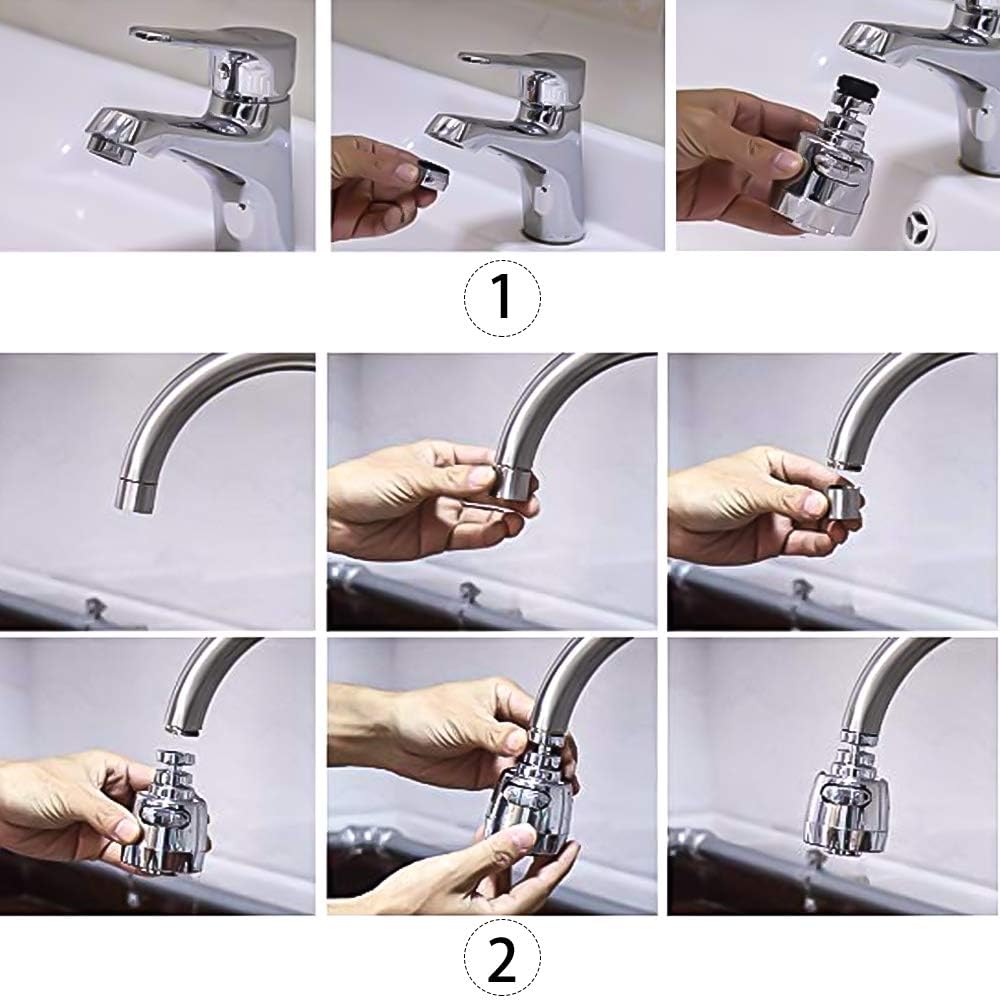 360 °Swivel Sink Faucet Extended Bubbler Tap Aerator