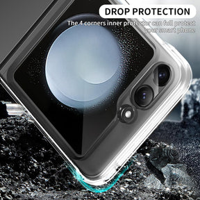 Qoosea for Samsung Galaxy Z Flip 5 Case Crystal Clear