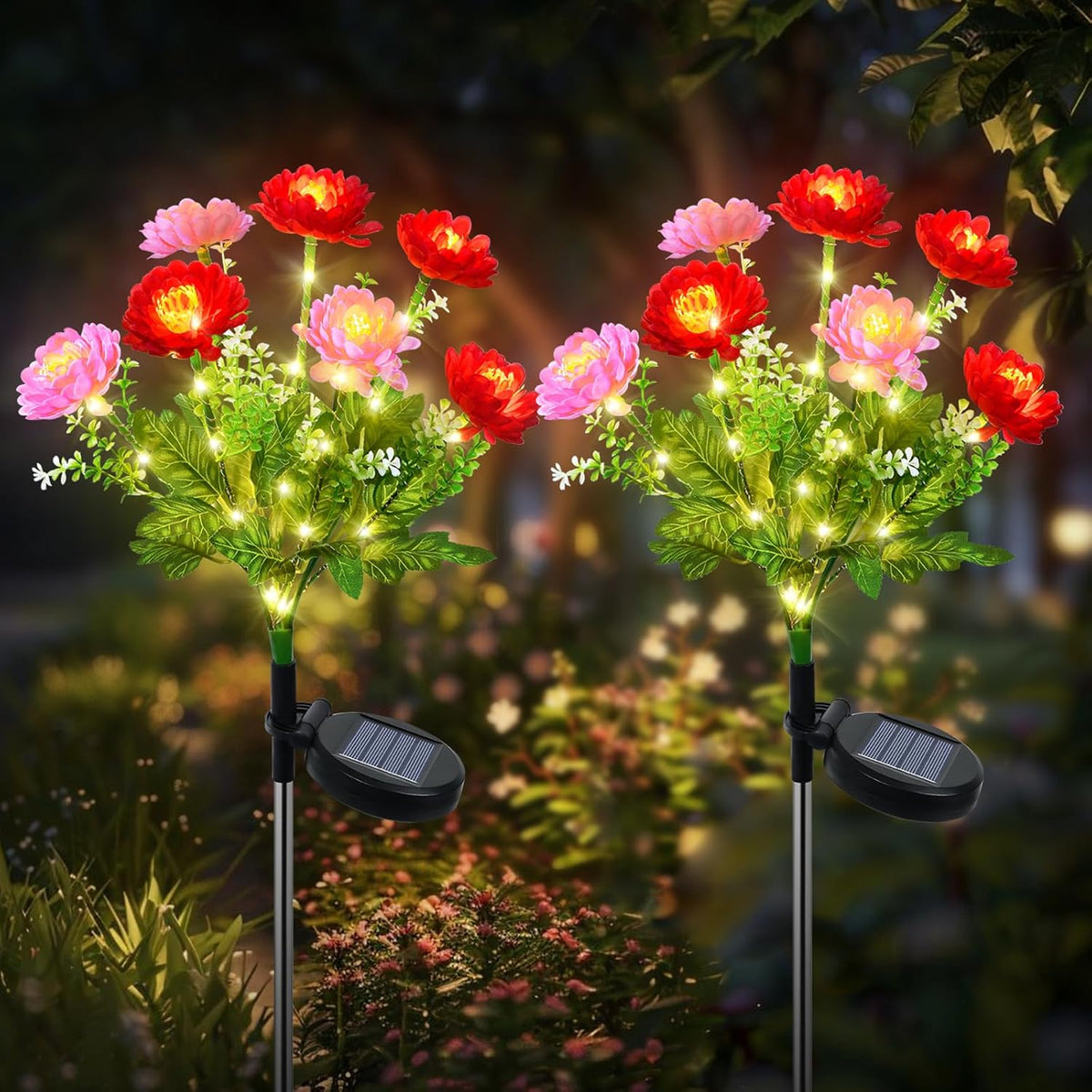 Qoosea Outdoor Solar Garden Lights Solar Garden Lights