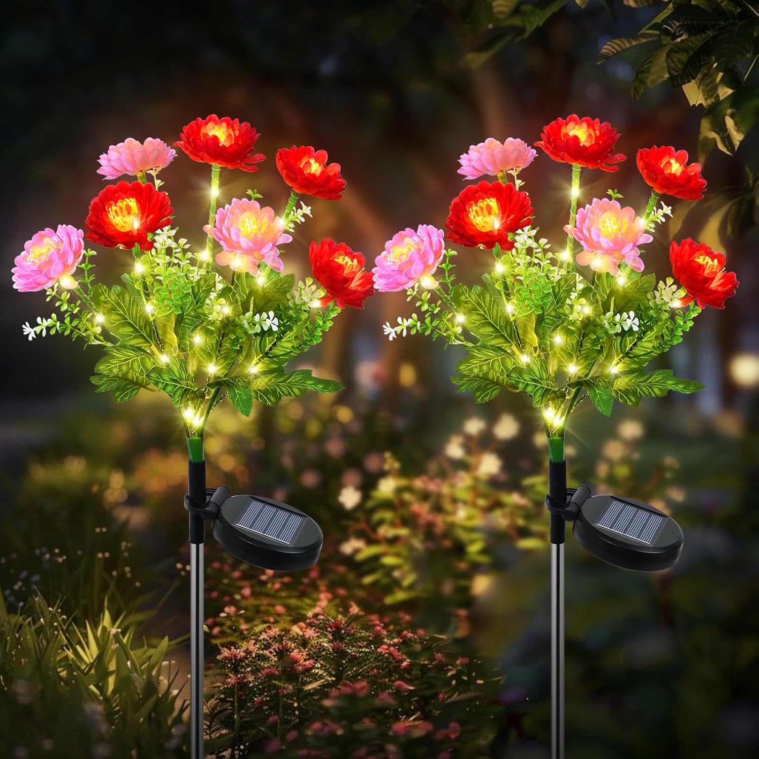 Qoosea Outdoor Solar Garden Lights Solar Garden Lights