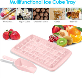 Ice Cube Tray with Lid and Storage Bin for Whiskey, Cocktail, Beer, Coffee, Juice