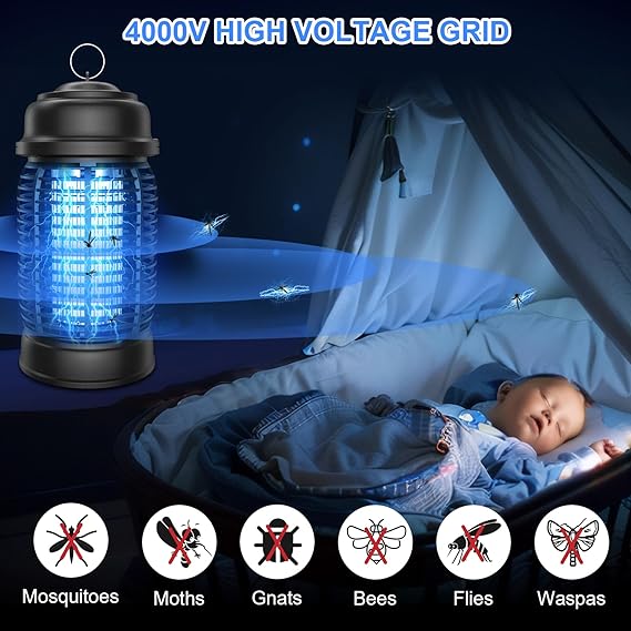 Indoor mosquito killer with LED light