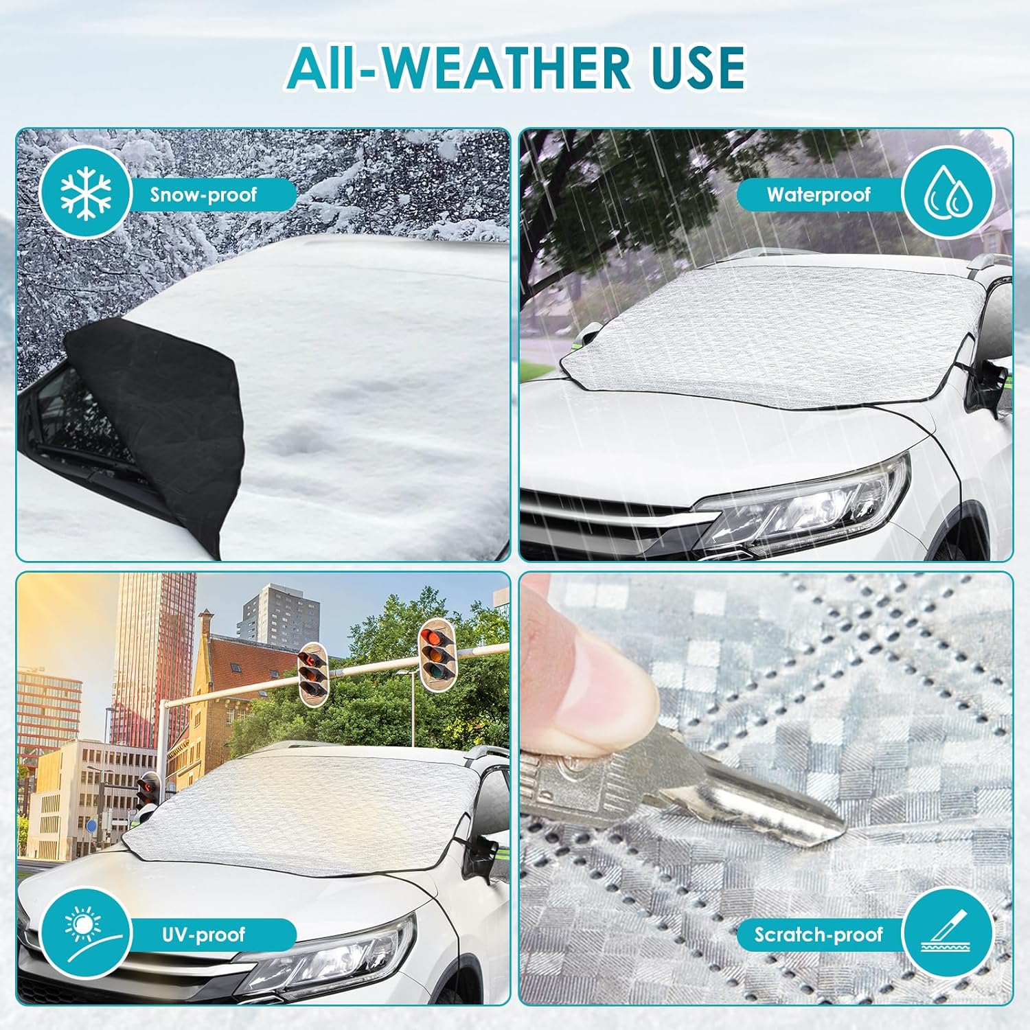 Car Windshield Cover for Snow and Ice