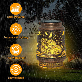 Qoosea Solar Lanterns Outdoor Waterproof Hanging