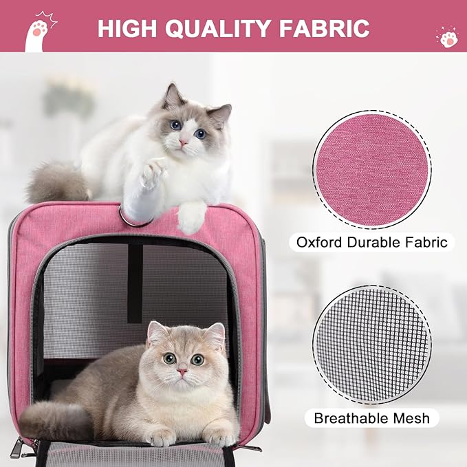 Pet Carrier, Cat Carriers Bag for Small Medium Cats