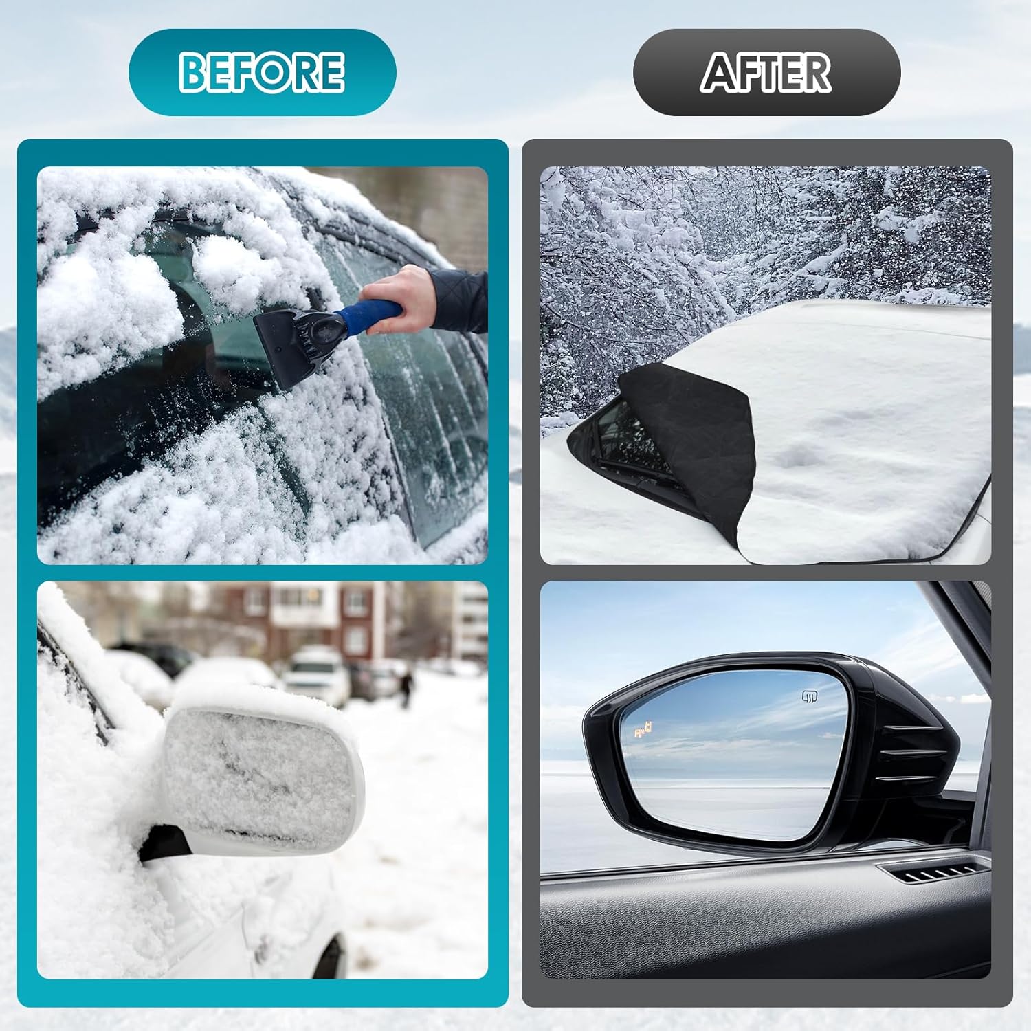 Car Windshield Cover for Snow and Ice