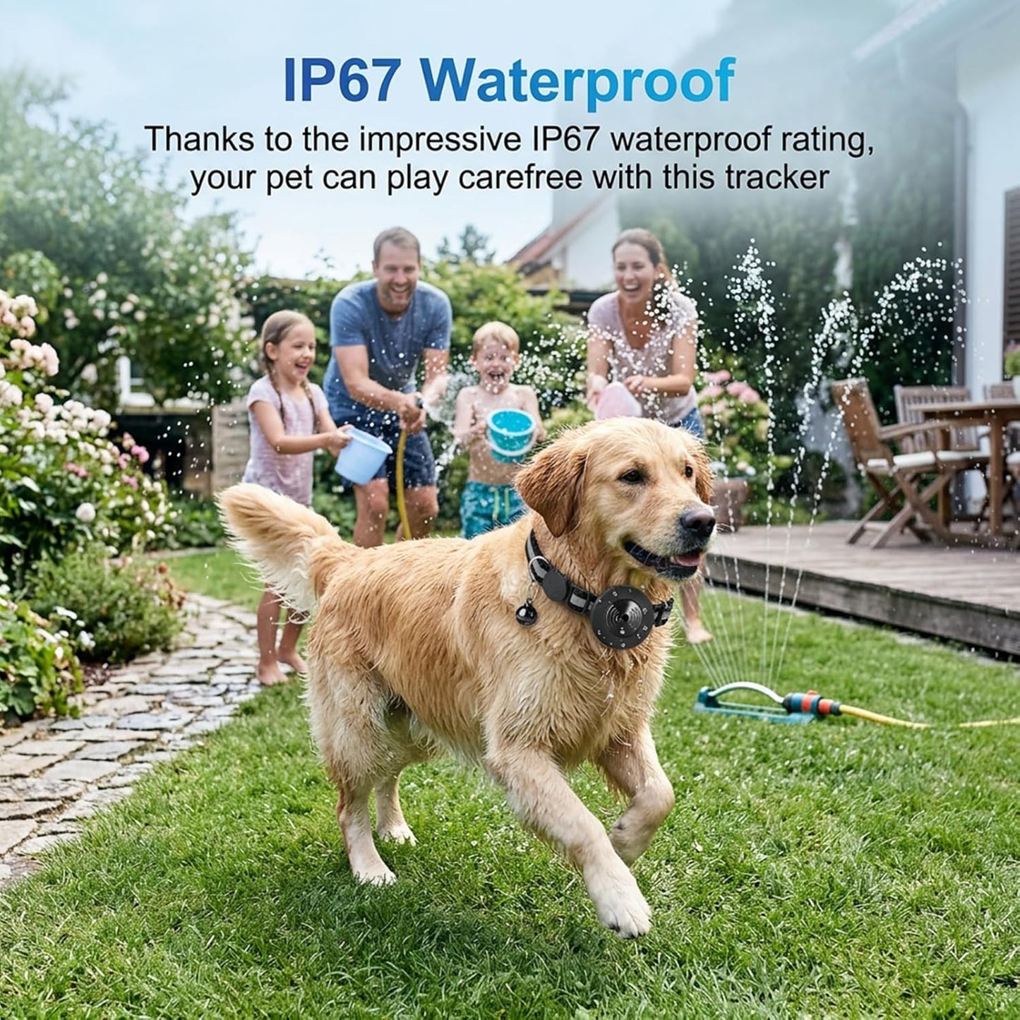 Qoosea Tracker for Cats and Dogs — Compatible with iOS/Android (No Subscription Required) — Mini Pet Tracker with Adjustable Collar