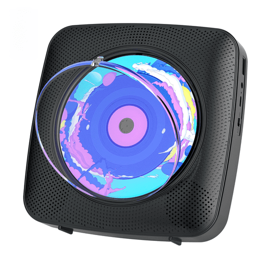 Ooosea CD Player Portable Bluetooth Rechargeable CD Players for Home Desktop Wall Mount CD Player with Speakers FM Radio USB AUX Jack Remote Control