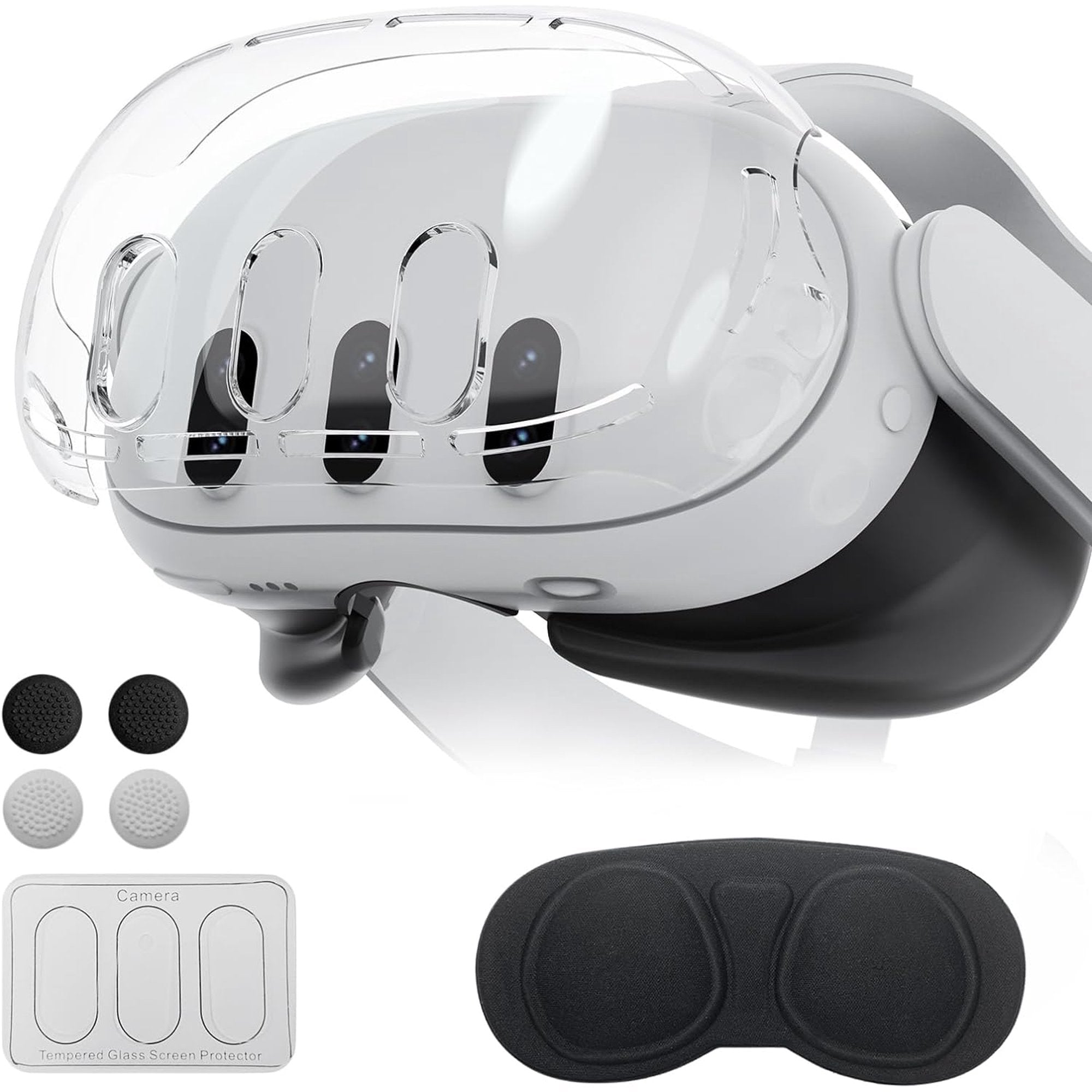 Qoosea for Meta Quest 3 Camera Lens Protector and Plastic Protective S ...