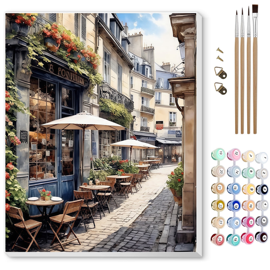 Qoosea Paint by Numbers Kit for Adults,Diamond Art Kits, Crafts DIY Paint by Numbers Kits for Beginners with Wooden Easel, Paint Brushes, Acrylic Paint Set for Home Wall Decor, 16 * 20 Inch